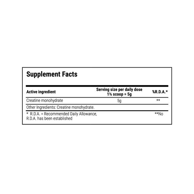 Creatine Monohydrate polvere – Natural Doctor