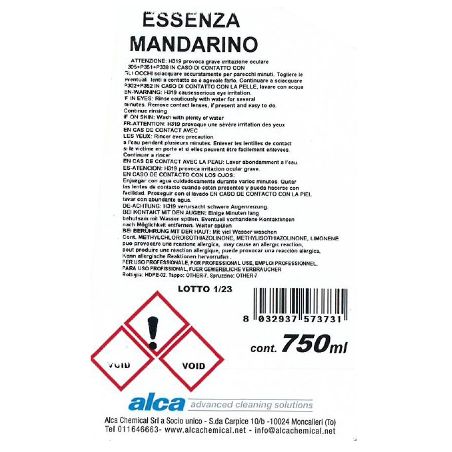 Profumatore Ambienti da 750 ml ALCA
