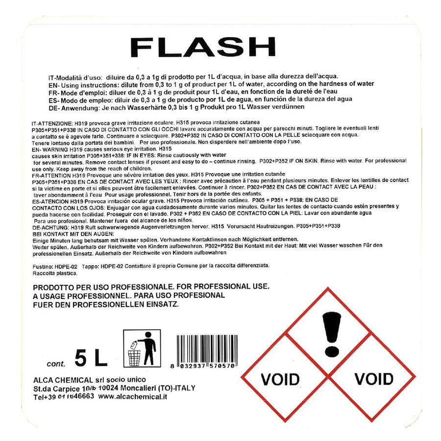 Brillantante per  Lavastoviglie  FLASH ALCA
