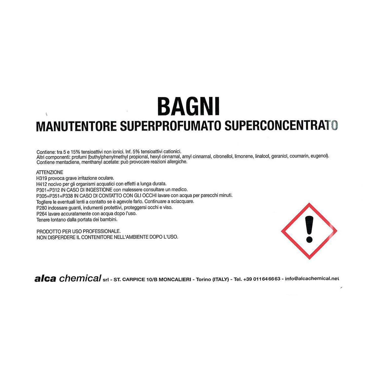 Detergente Bagno Monodose ALCA