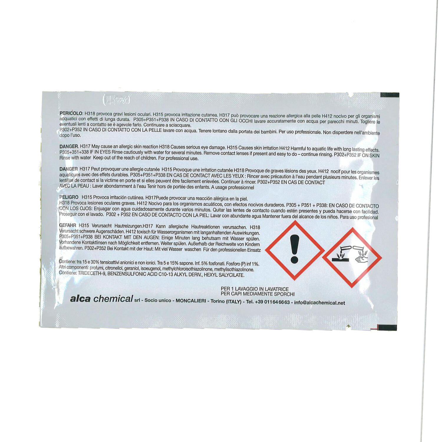 Detersivo da Lavatrice Monodose Profumo Gradevole ALCA