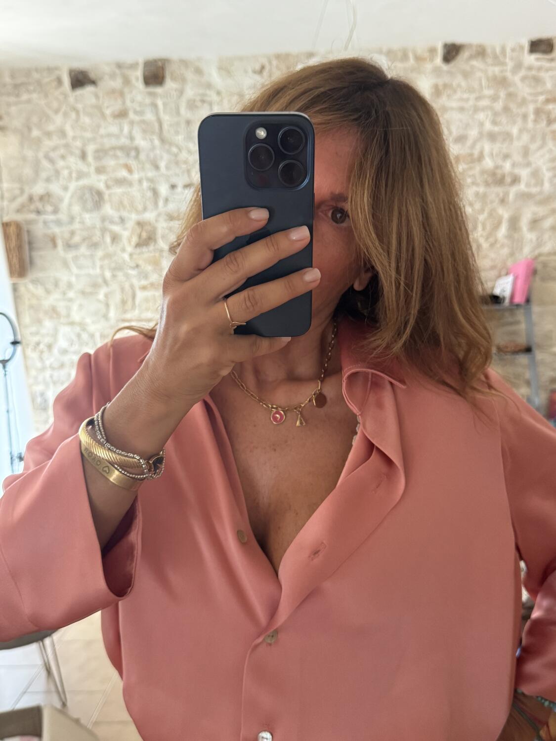 Camicia Lavinia in cady pura seta doppio raso 