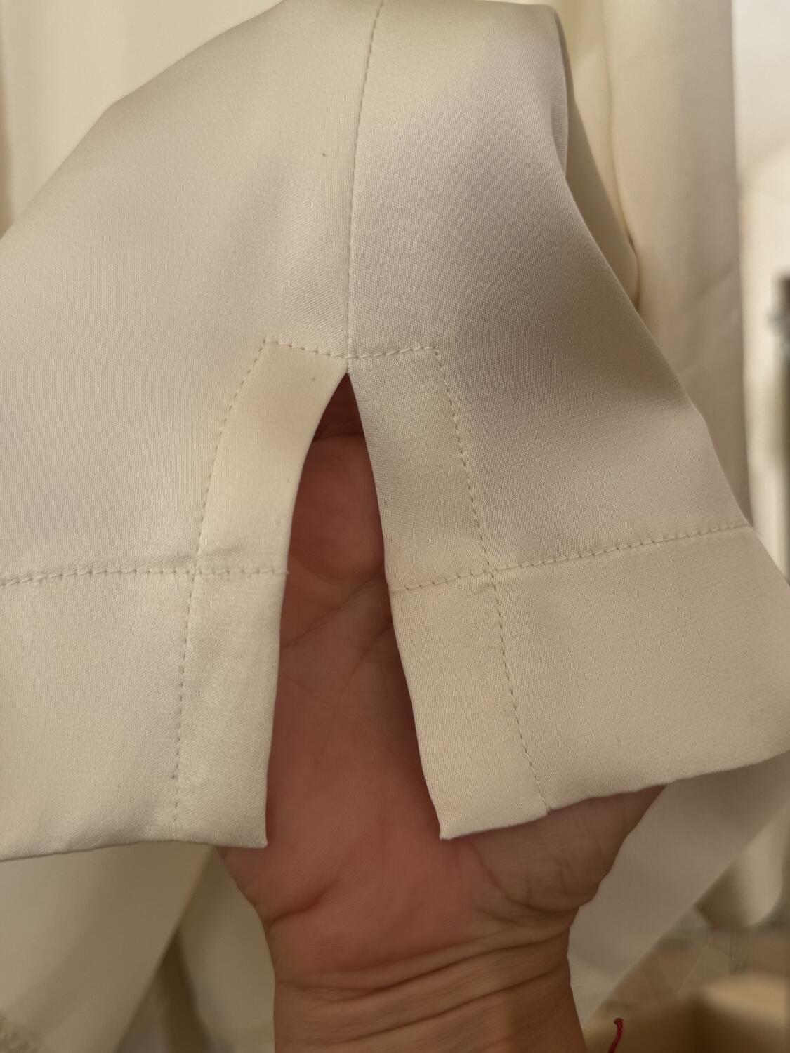Camicia Lavinia in cady pura seta avorio  