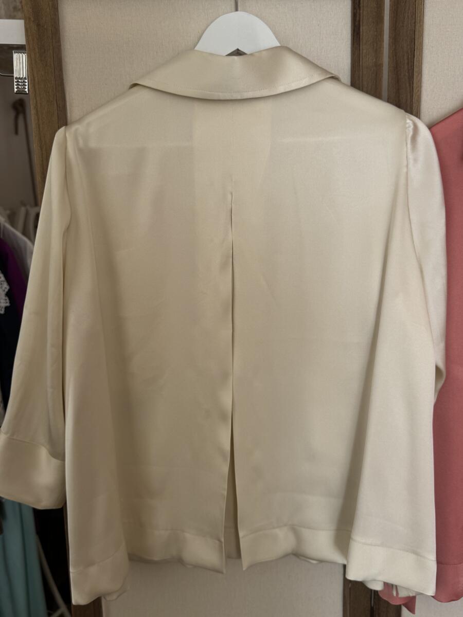 Camicia Lavinia in cady pura seta avorio  