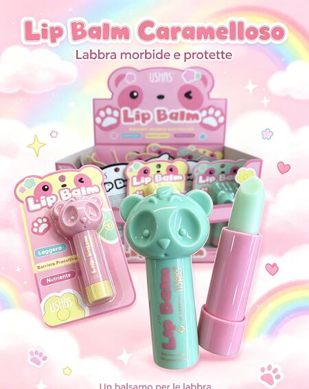 Ushas Lip Balm Orsetto [Con. da 24 pezzi]