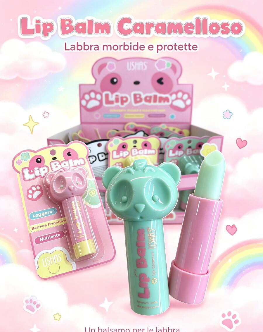 Ushas Lip Balm Orsetto [Con. da 24 pezzi]