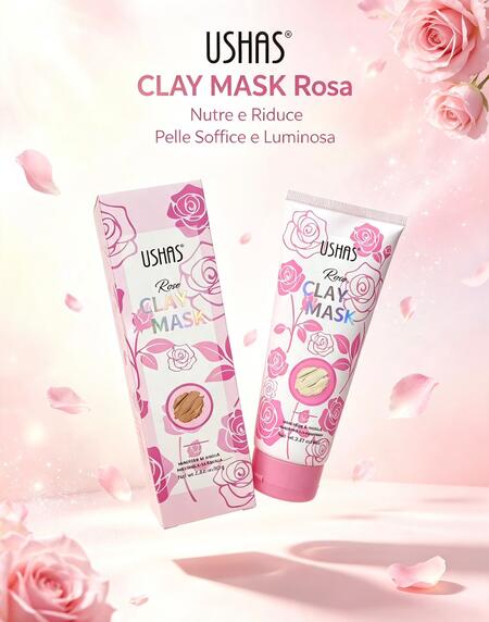 Ushas Clay Mask Rose [Conf. da 12 pezzi]