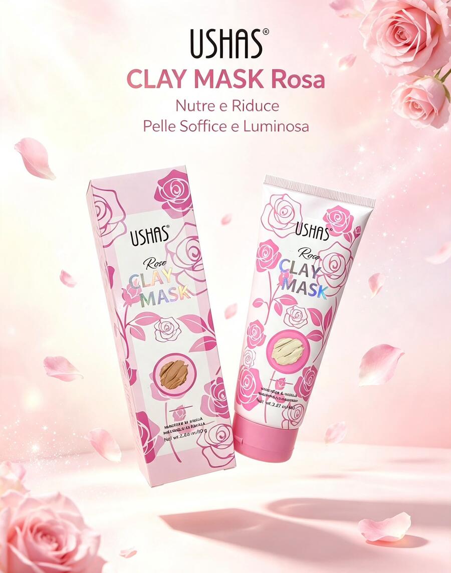 Ushas Clay Mask Rose [Conf. da 12 pezzi]