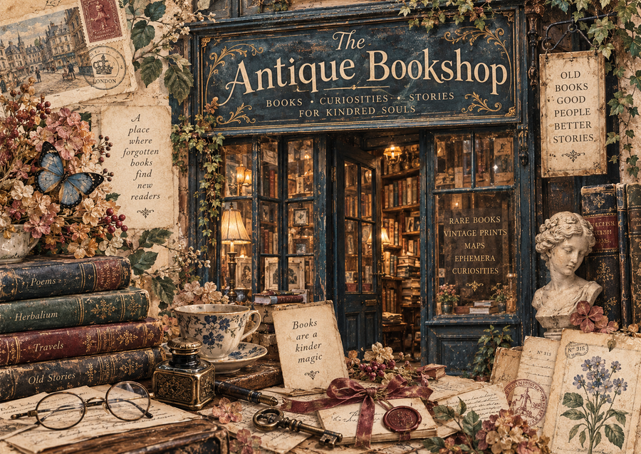 The Antique Bookshop kit cartaceo