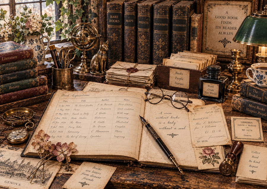 The Antique Bookshop kit cartaceo
