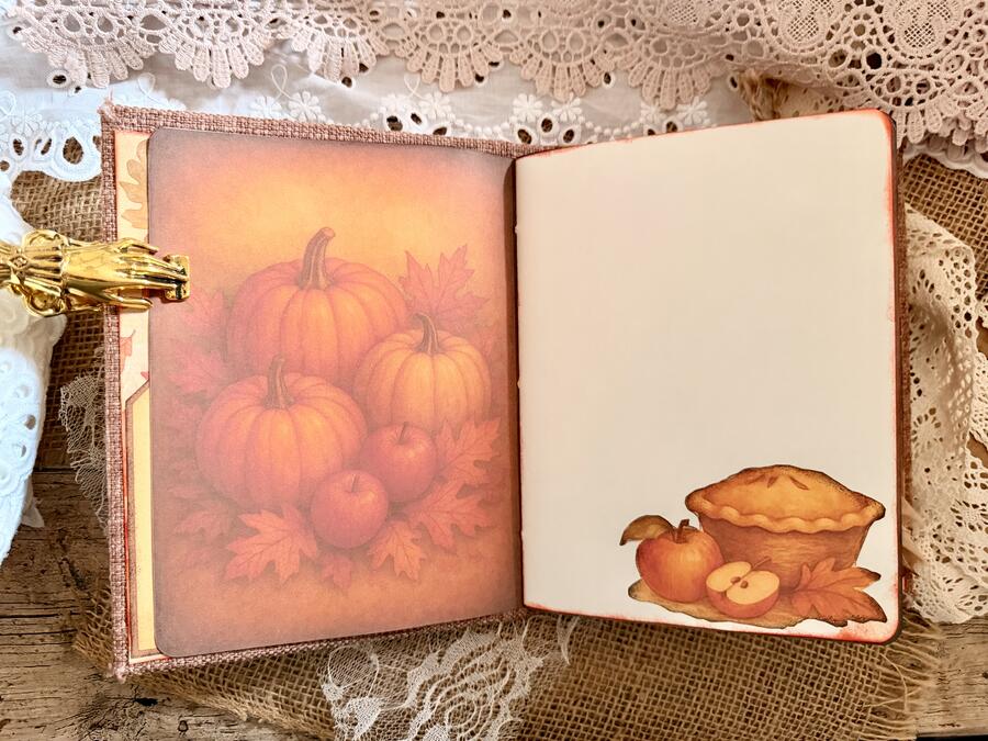Autumn Journal - Handmade Vintage Journal