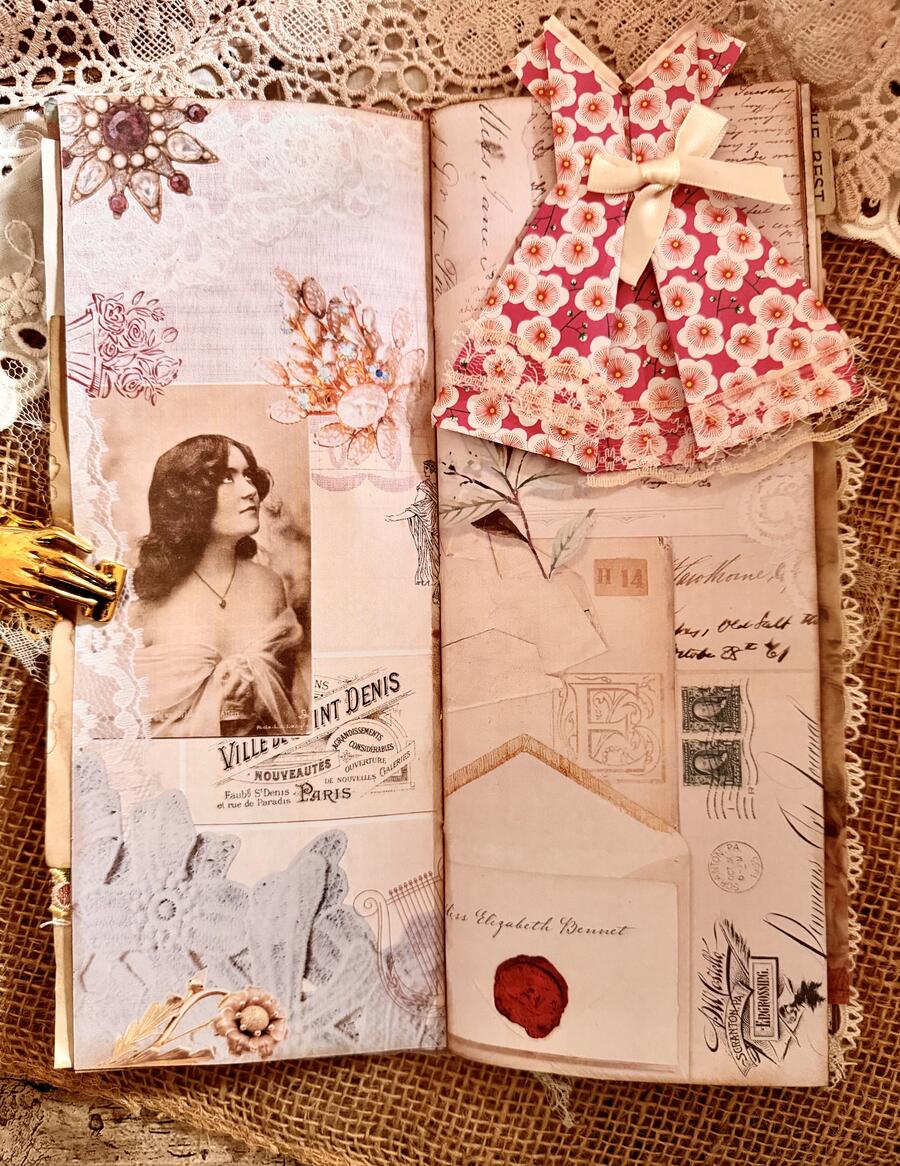 Romantic Paris - Handmade Journal