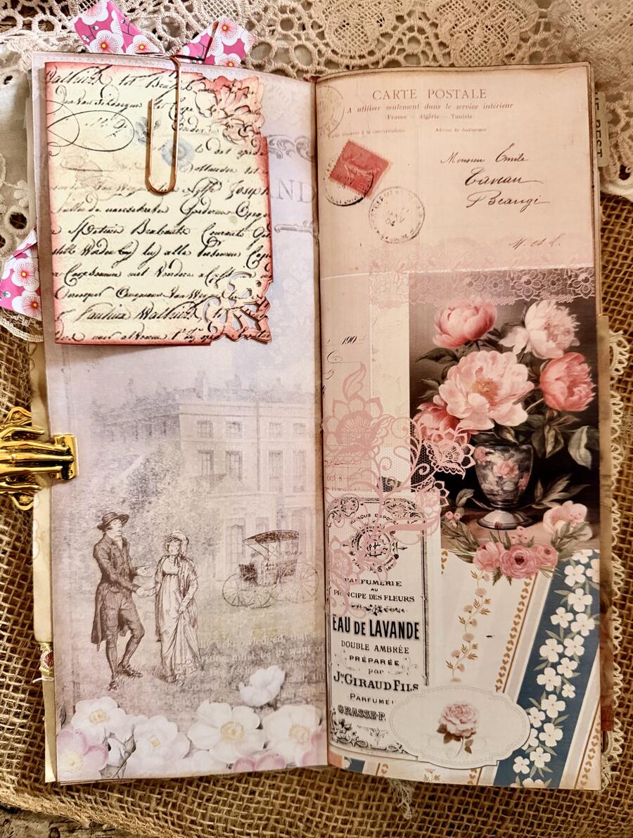 Romantic Paris - Handmade Journal