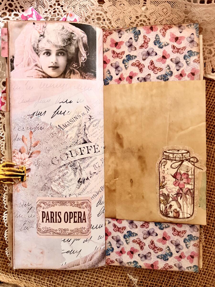 Romantic Paris - Handmade Journal