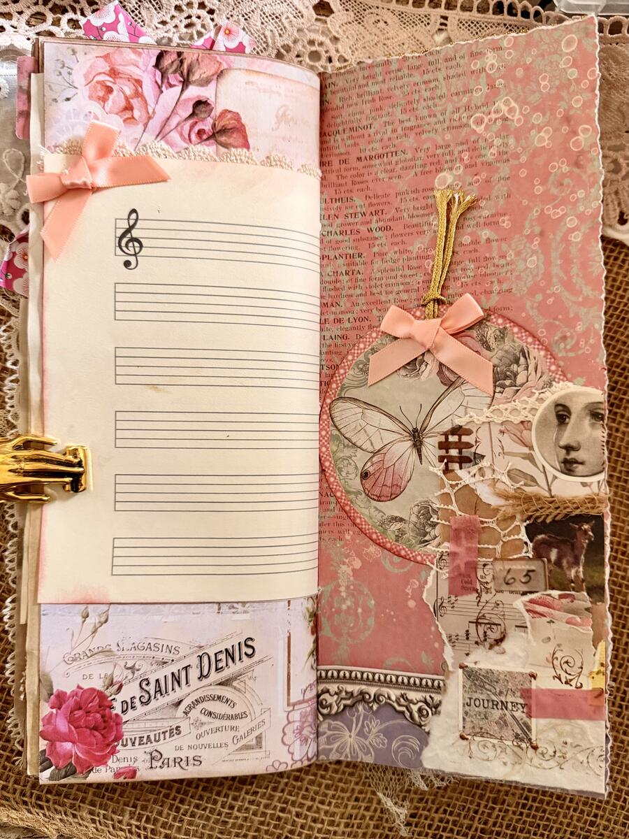 Romantic Paris - Handmade Journal
