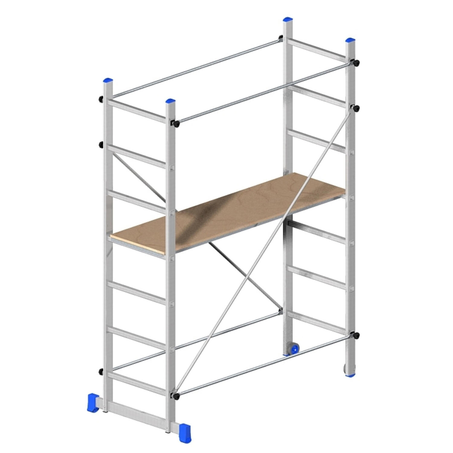 Trabattello SUPERMINIO in Alluminio 158 x 80 x 220 cm MARCHETTI