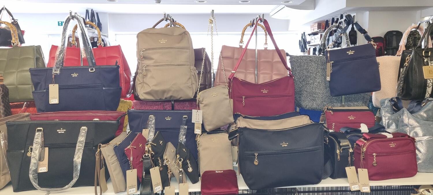 Lotti di Borse Donna Gio & Co Milano da 25, 50 o 100 pz.