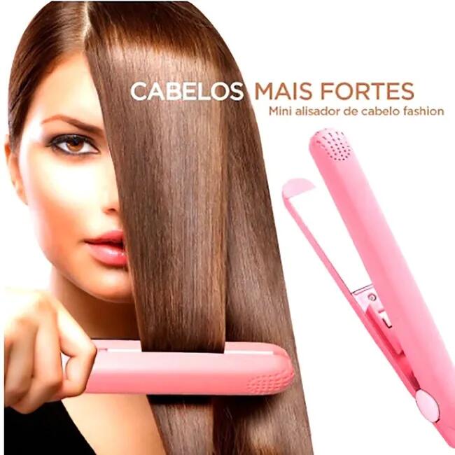 MINI PIASTRA CAPELLI LISCI CERAMICA PORTATILE DA VIAGGIO 