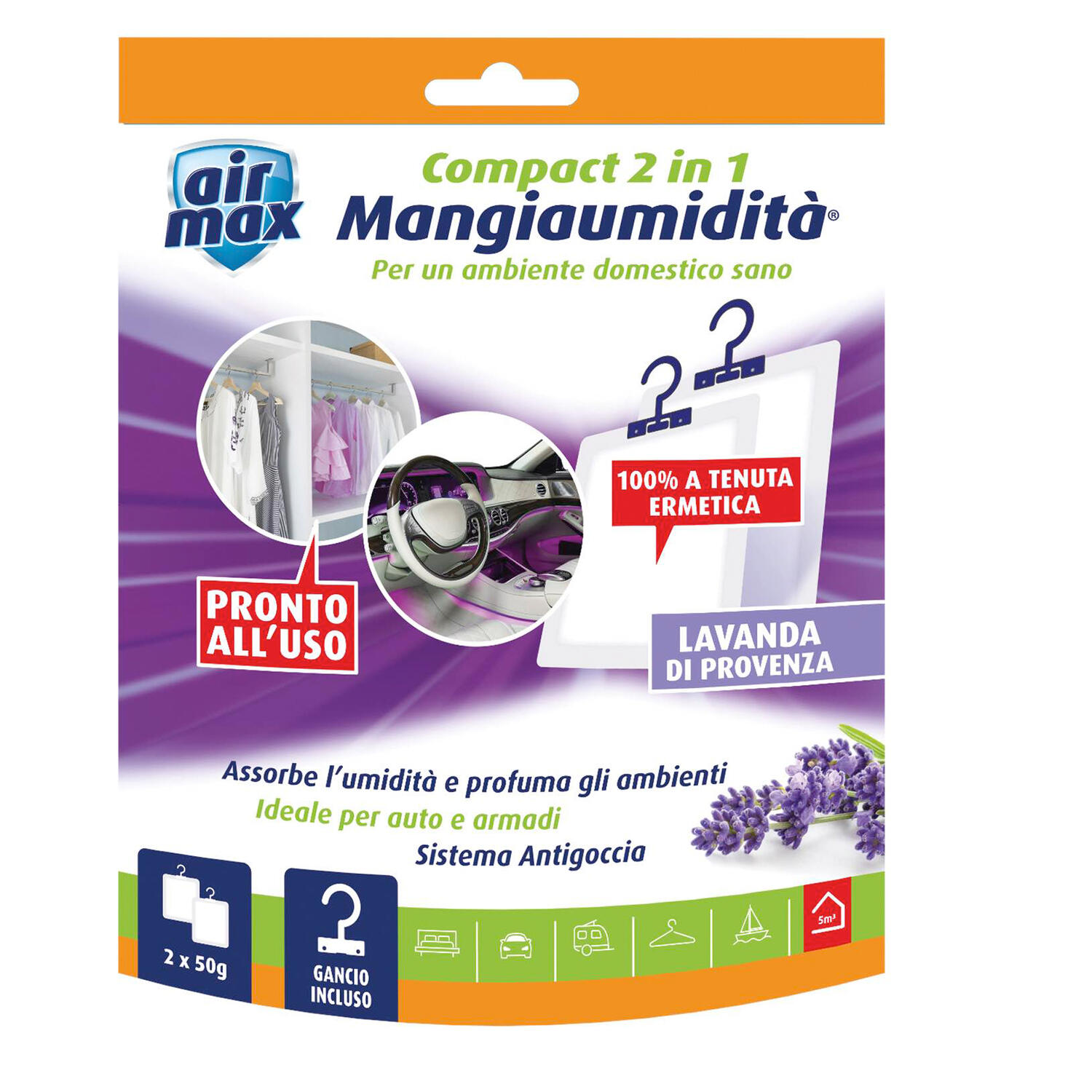 Mangiaumidità Appendibile Compact 2 in 1 da 50 gr AIR MAX