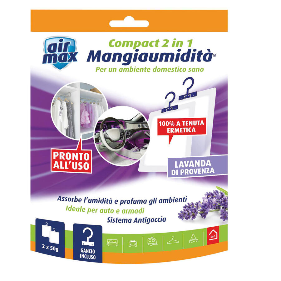 Mangiaumidità Appendibile Compact 2 in 1 da 50 gr AIR MAX