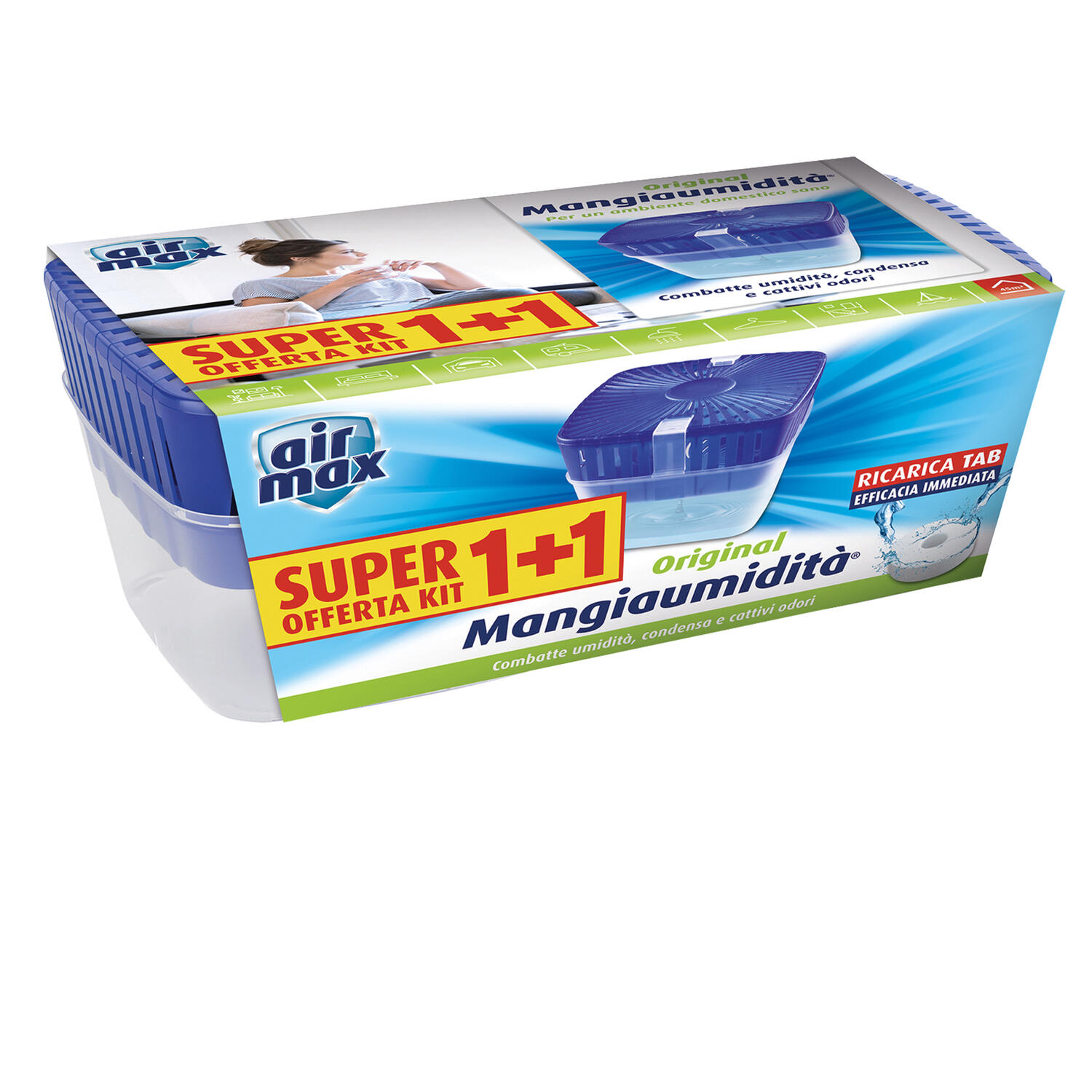 Kit Mangiaumidità Ricaricabile TAB VORTEX 450 gr AIR MAX