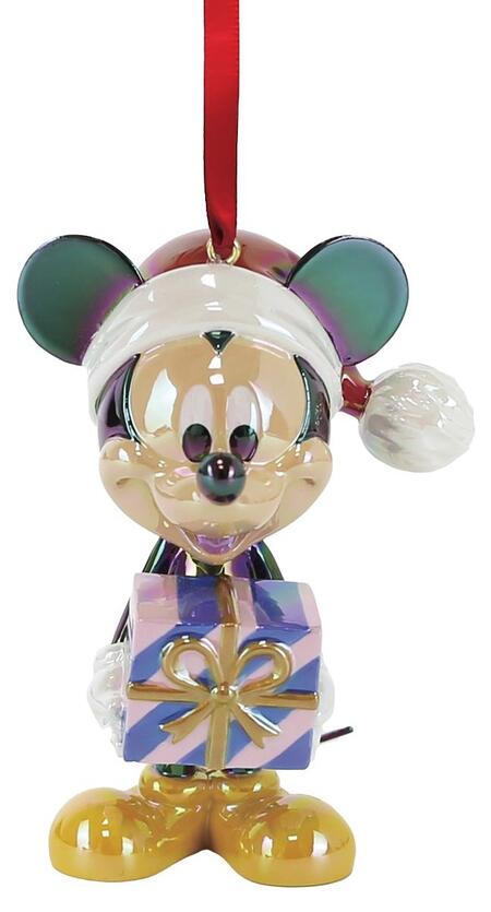 Enesco Decorazione Natalizia Topolino Mickey Mouse in PVC Iridescente da Appendere