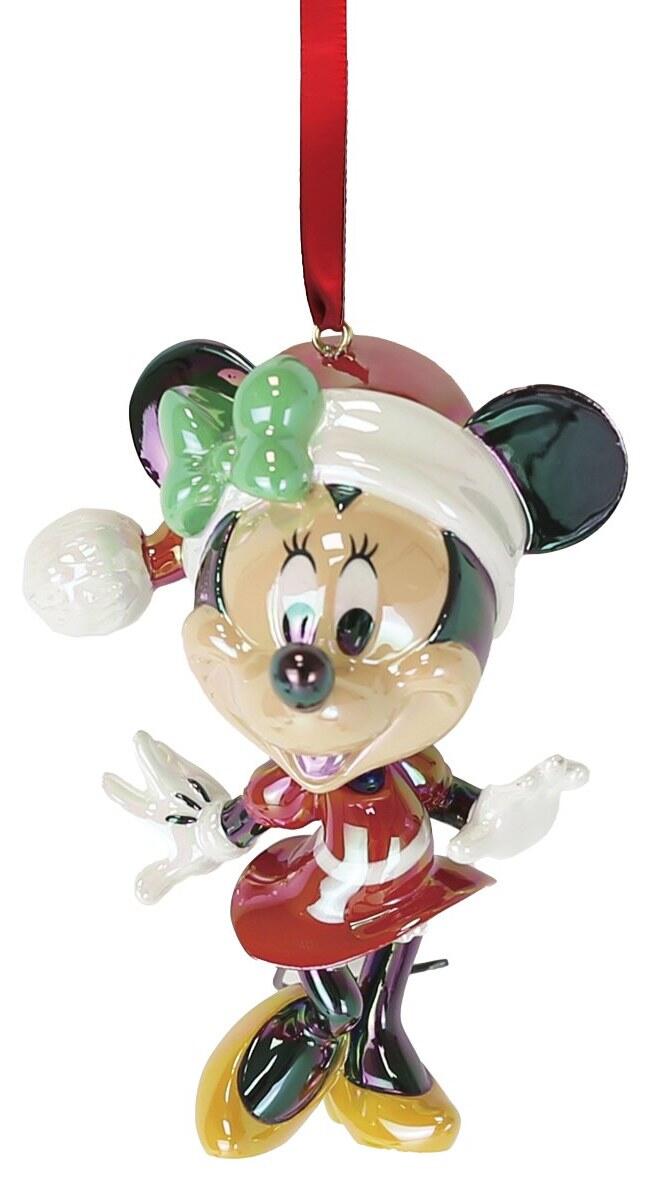Enesco Decorazione Natalizia Minnie Mouse in PVC Iridescente da Appendere