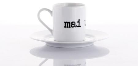 Weissestal Set 5 Tazze Caffè con Piattino Graffiti — Mai Una Gioia
