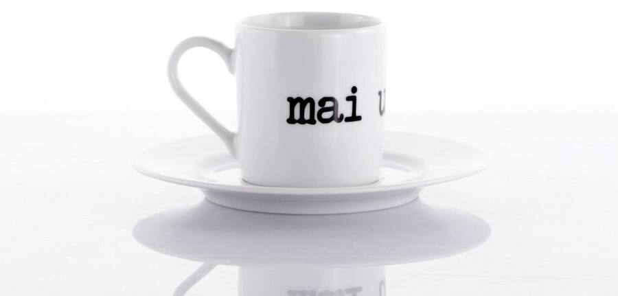 Weissestal Set 5 Tazze Caffè con Piattino Graffiti — Mai Una Gioia