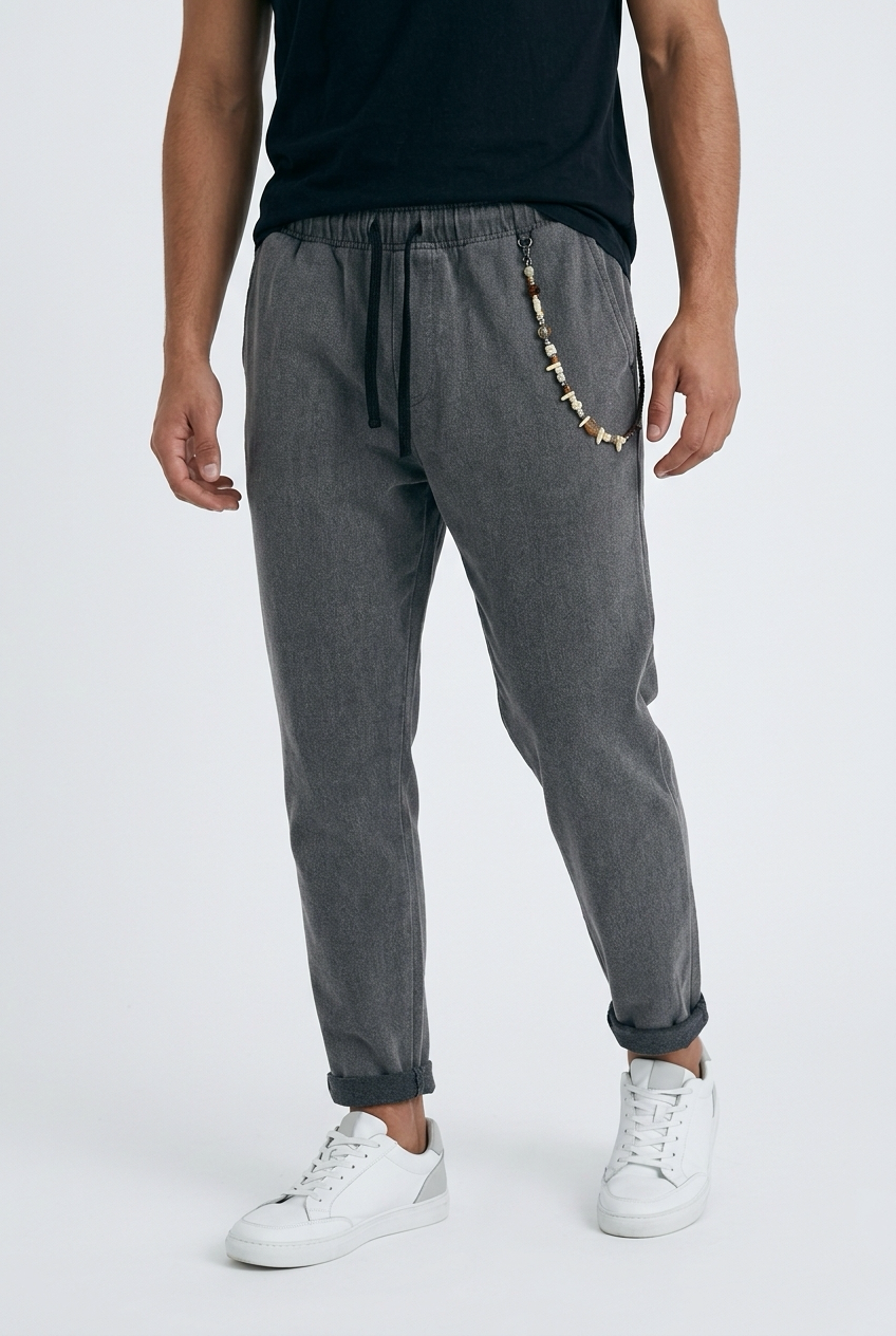 Over-d Pantalaccio Con Catena Antracite