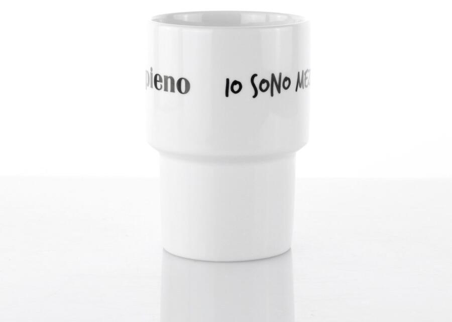 Weissestal Set 6 Mug 0,50L Graffiti — Io Sono Mezzo Pieno / Mezzo Vuoto