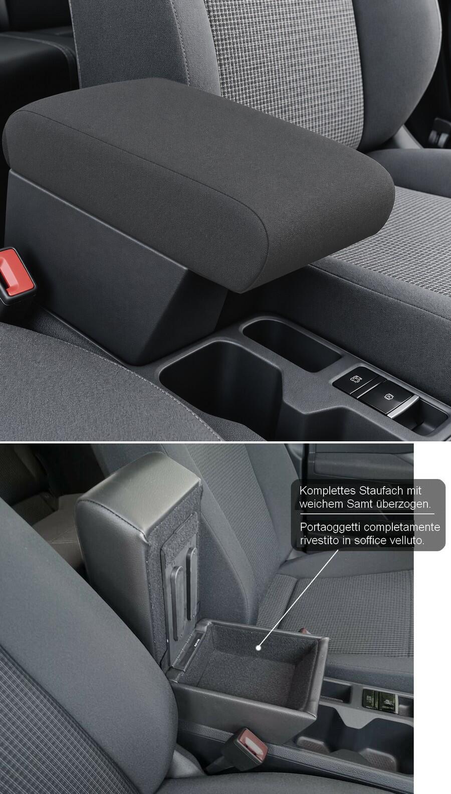  Accoudoir réglable en longueur avec porte-objet pour Volkswagen Caddy 4 génération à partir de 2021>