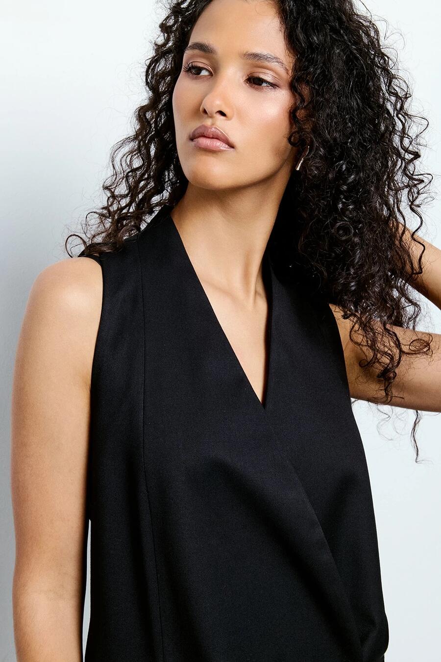 Two Way Gilet Doppiopetto Nero