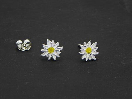 Edelweiss Orecchini smalto