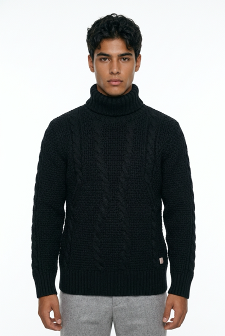 Gianni Lupo Dolcevita Treccia Nero