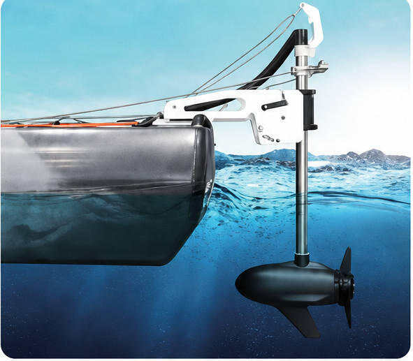 Motore elettrico fuoribordo Brushless 12v 75 lb Haibo - per kayak - Con certificato di potenza