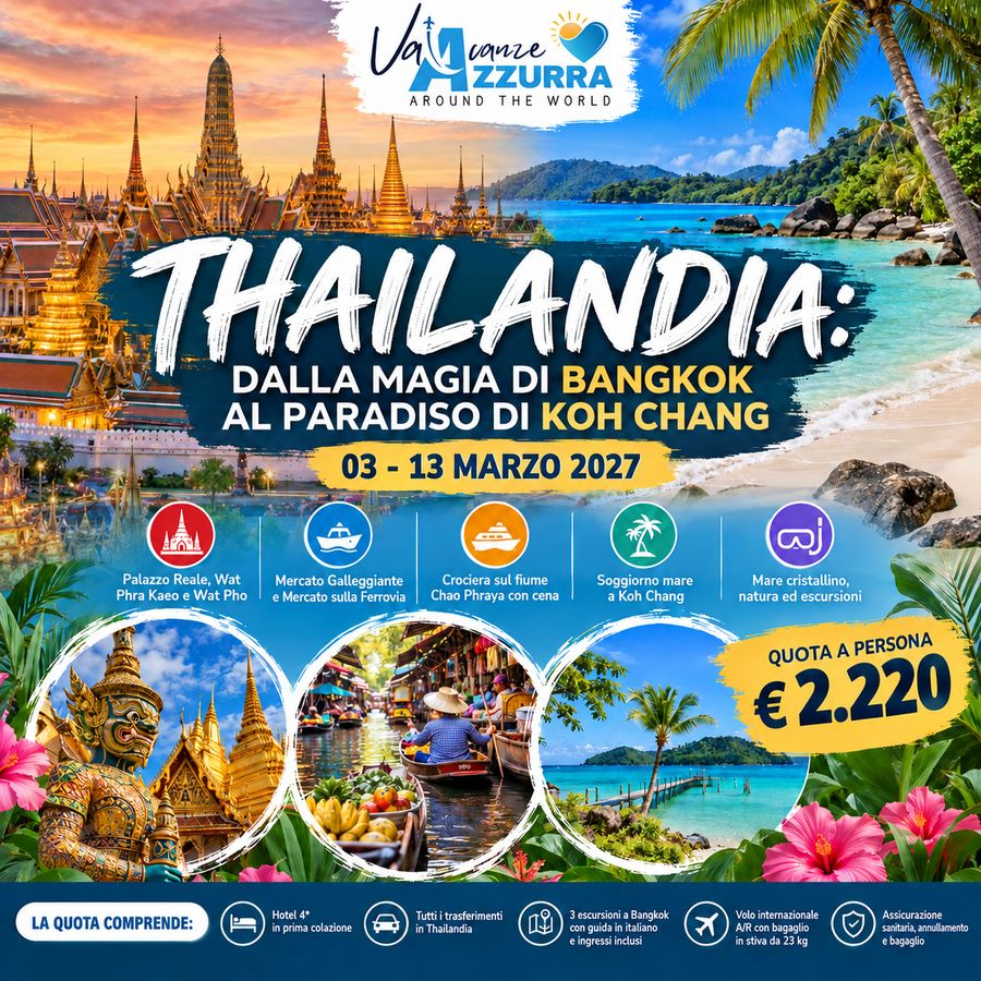 03 MARZO 2027 THAILANDIA DA SAGNO