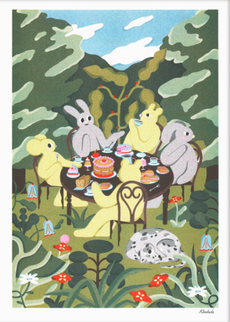 Magda Chmielowska, stampa fine art A3 (29,7x42 cm): Afternoon Tea in the Garden