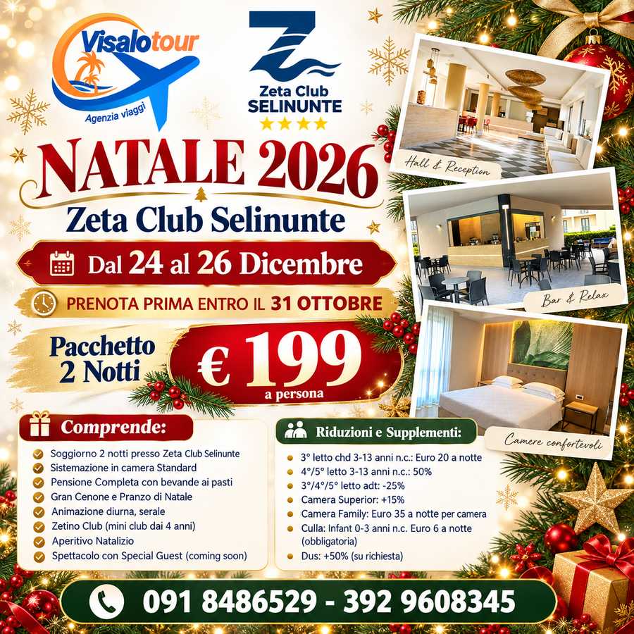 NATALE 2026 ALLO ZETA CLUB SELINUNTE (TP)