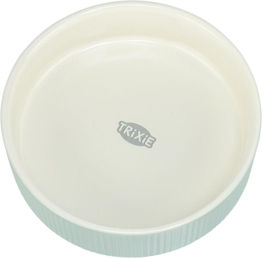 Trixie Ciotola in ceramica con scanalature - ARANCIO - diametro di 12 cm 