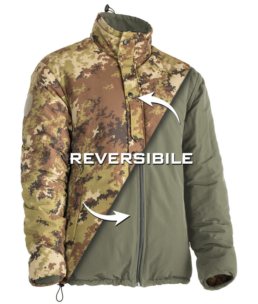 OPENLAND Giacca Reversibile - Giacca Imbottita 2-in-1 Outdoor