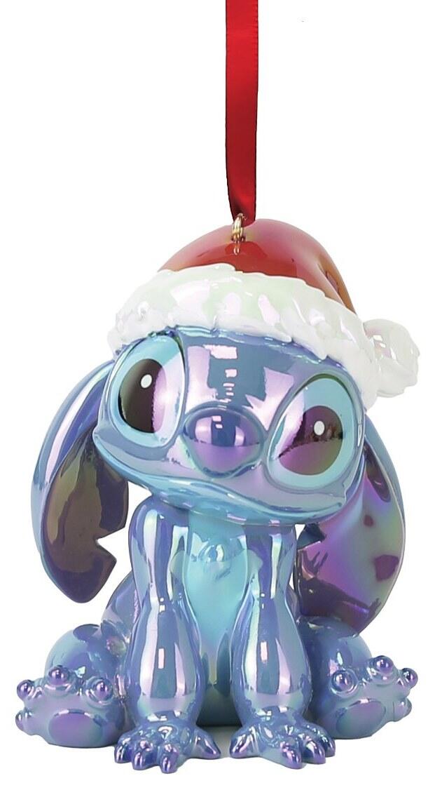 Enesco Disney Decorazione Natalizia Stitch in PVC Iridescente da Appendere