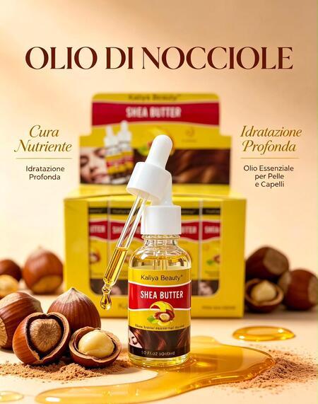 Kaliya Beauty Shea Bitter Olio per Capelli [Conf. da 12 pezzi]