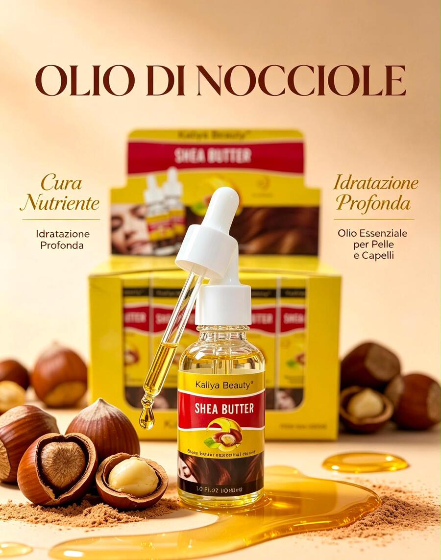 Kaliya Beauty Shea Bitter Olio per Capelli [Conf. da 12 pezzi]