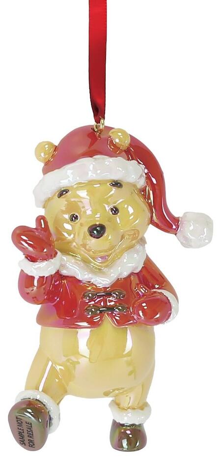 Enesco Disney Decorazione Natalizia Winnie the Pooh in PVC Iridescente da Appendere