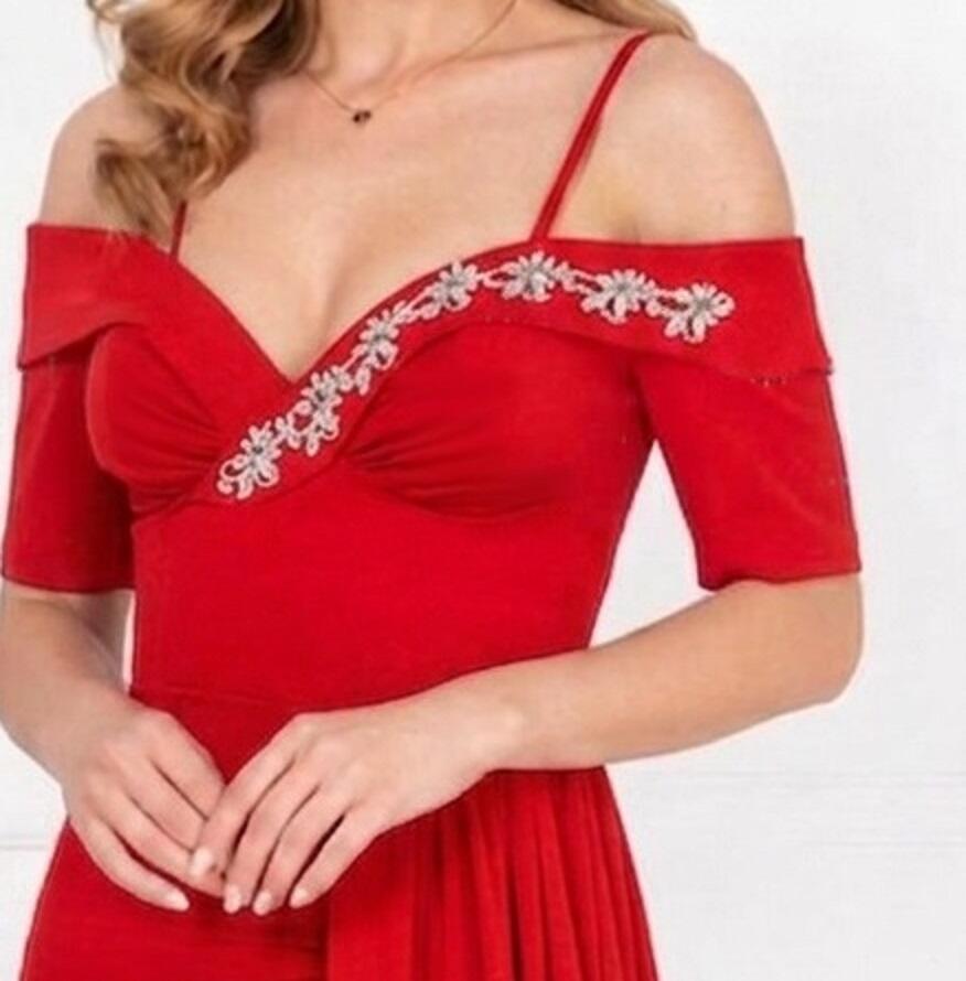 0982R Abito con spacco e pannello laterale con scollatura aperta a cuore