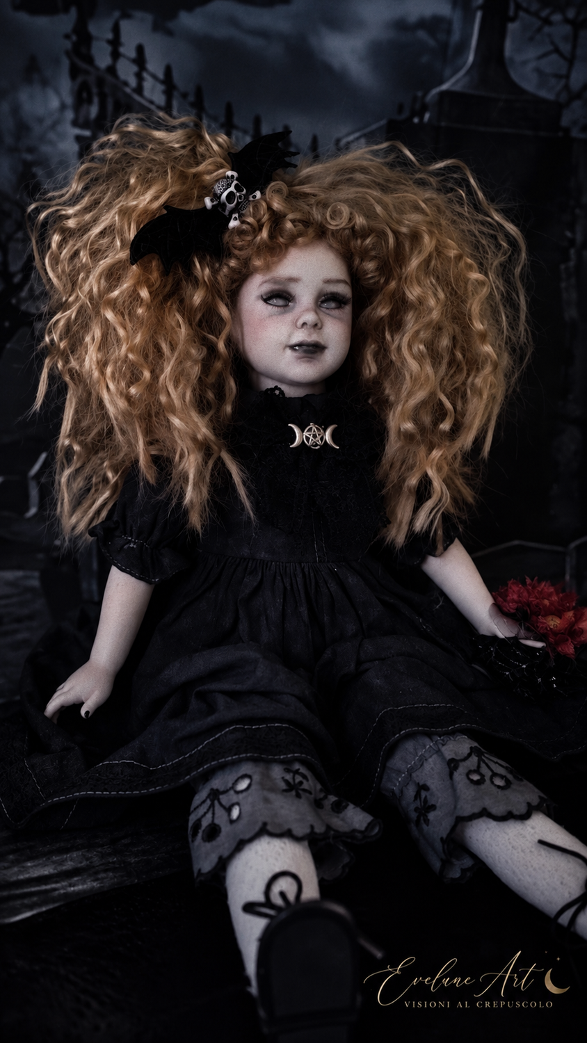 Ofelia bambola creepy in porcellana