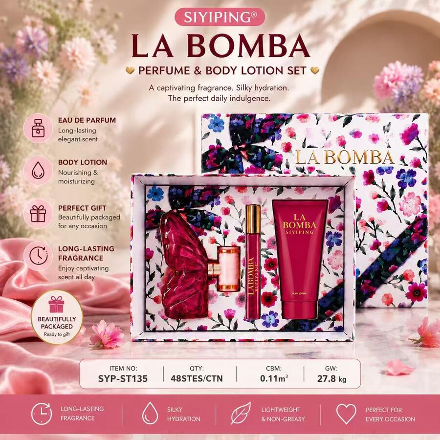 Siyping La Bomba Perfume Edp + Crema Corpo + Profumo Piccolo