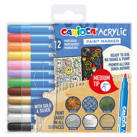 Pennarelli PAINT MARKER Acrilici CARIOCA