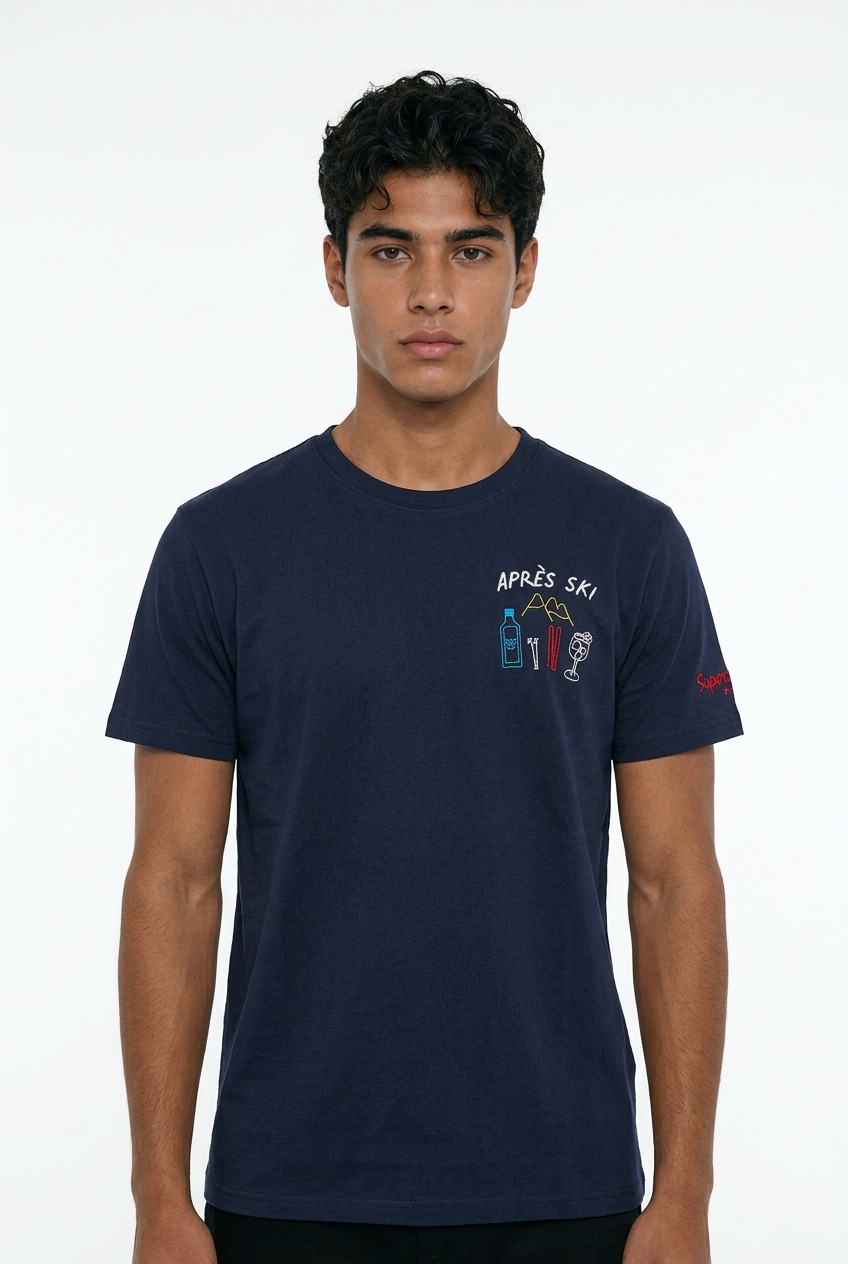 Superculture T-shirt Apres Ski Blu